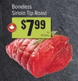 Produce Depot Boneless Sirloin Tip Roast offer