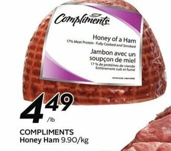 Sobeys Compliments Honey Ham offer