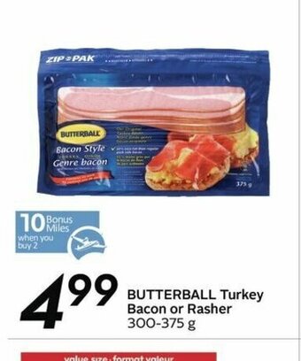 Sobeys Butterball Turkey Bacon or Rasher offer