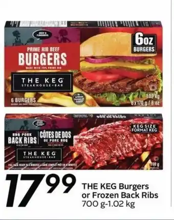 Sobeys The Keg Burgers offer