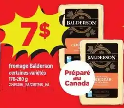 Maxi fromage Balderson certaines variétés offer