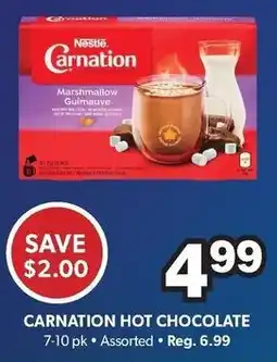 Colemans Carnation hot chocolate offer