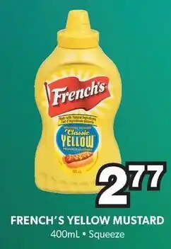 Colemans French's yellow mustard offer
