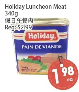 Fresh Palace Supermarket Holiday luncheon meat offer