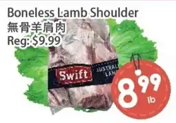 Fresh Palace Supermarket Swift boneless lamb shoulder offer