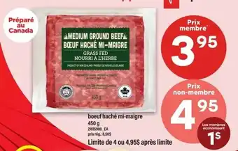 Boeuf haché mi-maigre