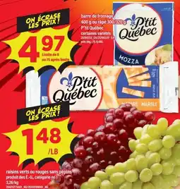 Maxi P'tit Québec mozzarella offer