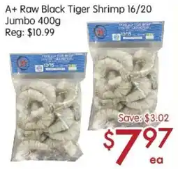Sunny Food Mart A+ Raw Black Tiger Shrimp offer