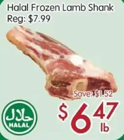 Sunny Food Mart Halal Frozen Lamb Shank offer