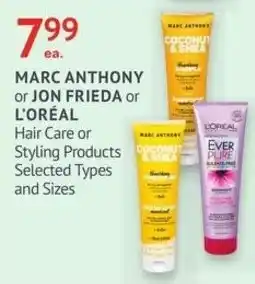 IDA Pharmacy Marc Anthony or Jon Frieda or L'Oréal Hair Care or Styling Products offer