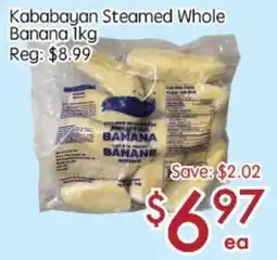 Sunny Food Mart Kababayan Steamed Whole Banana offer