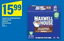 Maxi maxwell house coffee pods offer