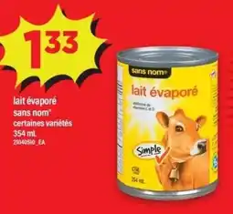 Maxi sans nom* lait évaporé offer