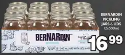 Colemans Bernardin pickling jars & lids offer