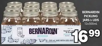 Bernardin pickling jars & lids