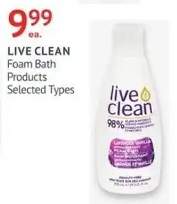 IDA Pharmacy Live Clean Foam Bath Products offer
