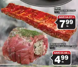Colemans Fresh boneless stuffed pork loin chops or roast offer