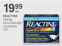 IDA Pharmacy Reactine allergy extra strength liquid gels offer