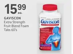 IDA Pharmacy Gaviscon extra strength fruit blend foam tabs offer