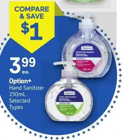 IDA Pharmacy Option+ hand sanitizer offer