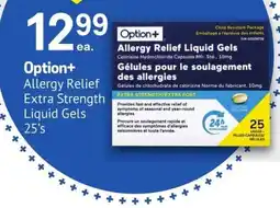 IDA Pharmacy Option+ Allergy Relief Extra Strength Liquid Gels offer