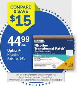 IDA Pharmacy Option+ Nicotine Patches 14's offer