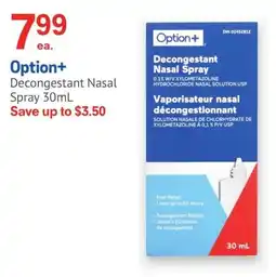 IDA Pharmacy Option+ Decongestant Nasal Spray offer