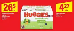 Maxi Huggies natural care offer