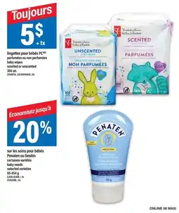 Maxi Toujours baby wipes offer