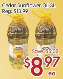 Sunny Food Mart Cedar Sunflower Oil offer