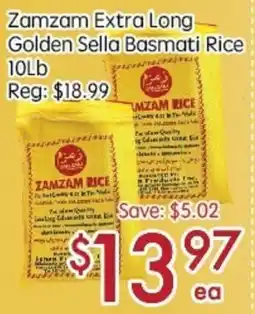 Sunny Food Mart Zamzam Extra Long Golden Sella Basmati Rice offer