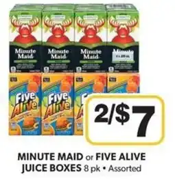 Colemans Minute Maid or Five Alive Juice Boxes offer