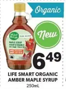 Colemans Life Smart organic amber maple syrup offer