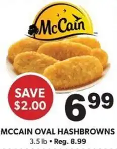 Colemans McCain oval hashbrowns offer