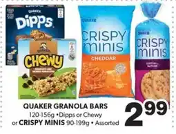 Colemans Quaker granola bars offer