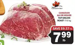 Colemans Canadian beef top sirloin roast offer
