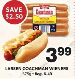 Colemans Larsen coachman wieners offer