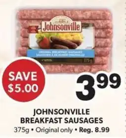 Colemans Johnsonville breakfast sausages offer