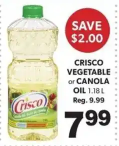 Colemans Crisco vegetable or canola oil offer