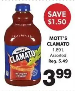 Colemans Mott's Clamato offer