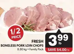 Colemans Fresh boneless pork loin chops offer