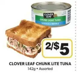 Colemans Clover leaf chunk lite tuna offer