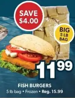 Colemans Fish Burgers offer