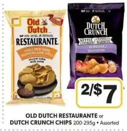 Colemans Old Dutch Restaurante or Dutch Crunch chips offer