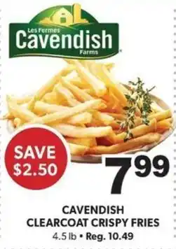 Colemans Cavendish clearcoat crispy fries offer
