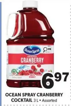 Colemans Ocean Spray cranberry cocktail offer