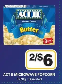 Colemans Act ii microwave popcorn offer