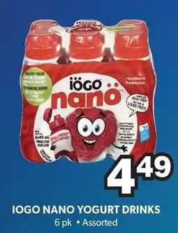Colemans Iogo nano yogurt drinks offer