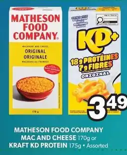 Colemans Matheson food company mac and cheese or kraft kd protein offer
