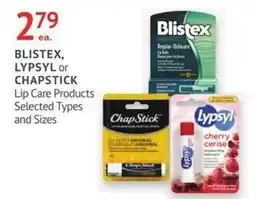 IDA Pharmacy Blistex, Lypsys or ChapStick Lip Care Products offer